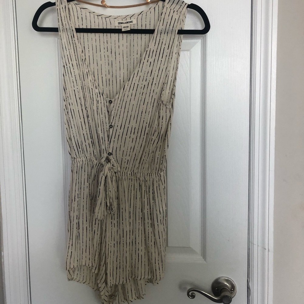 Striped Billabong shorts romper